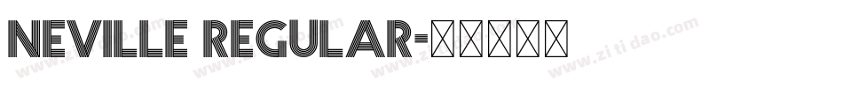 Neville Regular字体转换